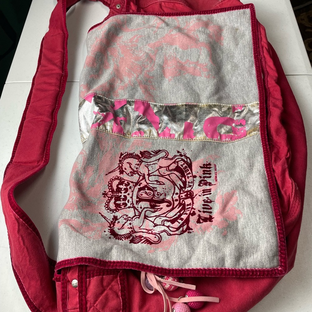 Victoria’s Secret Canvas Tote Red Super Nice